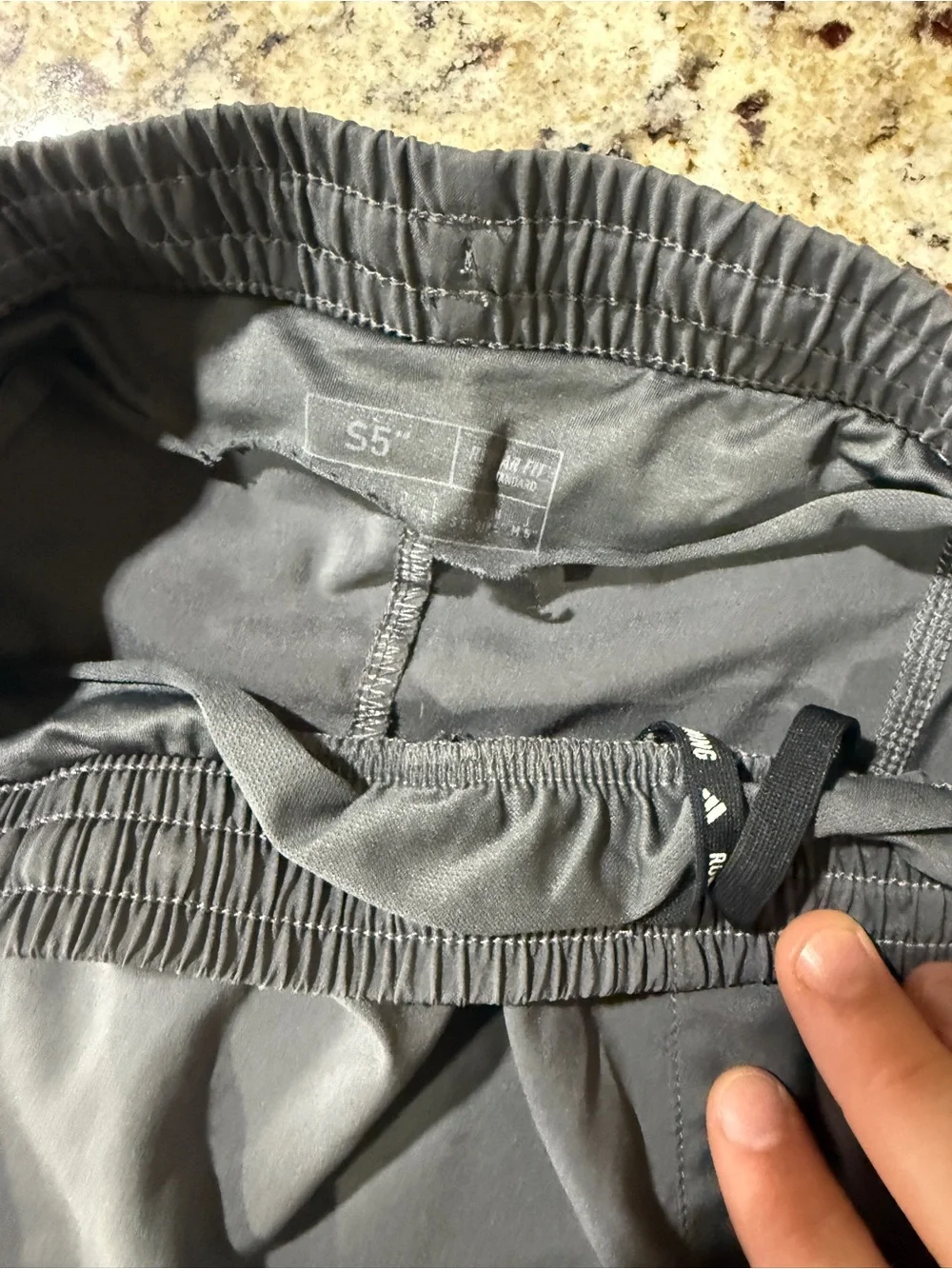 2 Pair Adidas Men’s Gray Athletic Running Shorts